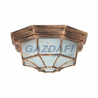 RÁBALUX 8376 Milano kültéri mennyezeti lámpa E27 100W antik arany IP44 230V