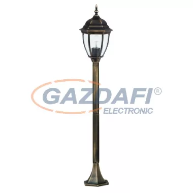 RÁBALUX 8385 Toronto kültéri állólámpa1, 3mE27 60W antik arany IP44 230V