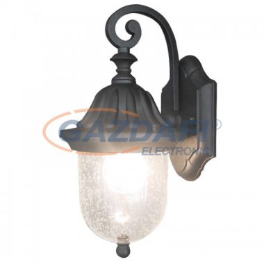 RÁBALUX 8387 Sydney kültéri falikar le E27 60W fekete IP44 230V
