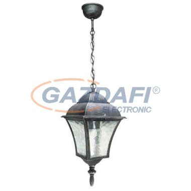 RÁBALUX 8399 Toscana kültéri függeszték E27 60W ant ezüst IP43 230V     A++ -> E