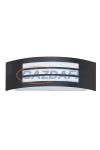 RÁBALUX 8409 Roma kültéri fali lámpa E27 14W matt fekete IP44 LED 230V