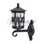   RÁBALUX 8414 Palma kültéri falikar fel E27 100W fekete IP23 230V