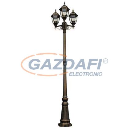   RÁBALUX 8460 Toronto kültéri állólámpa E27 3x60W antik a.IP44 230V A++ -> E