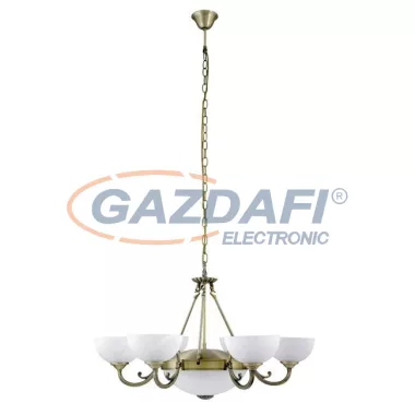 RÁBALUX 8546 Marlene 6ágú csillár E14 6x40W bronz 230V     A++ -> E