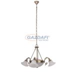   RÁBALUX 8553 Orchidea 3 ágú csillár E14 3x40W bronz 230V     A++ -> E