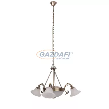 RÁBALUX 8553 Orchidea 3 ágú csillár E14 3x40W bronz 230V     A++ -> E