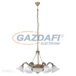   RÁBALUX 8556 Orchidea 6ágú csillár E14 6x40W bronz 230V     A++ -> E