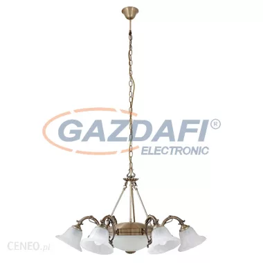 RÁBALUX 8556 Orchidea 6ágú csillár E14 6x40W bronz 230V     A++ -> E