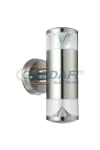 RÁBALUX 8560 Charlotte LED kültéri fali lámpa GU10 2x4,5W, inoxIP44 230V 3000K 290lm A+ RÁBALUX 8560 Charlotte LED kültéri fali lámpa GU10 2x4,5W, inoxIP44 230V 3000K 290lm A+
