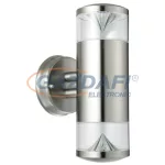   RÁBALUX 8560 Charlotte LED kültéri fali lámpa GU10 2x4,5W, inoxIP44 230V 3000K 290lm A+