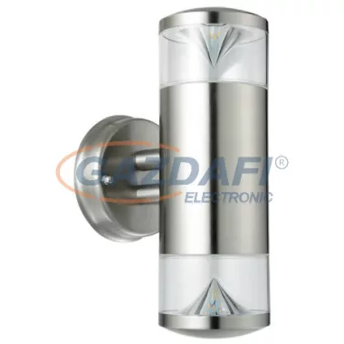 RÁBALUX 8560 Charlotte LED kültéri fali lámpa GU10 2x4,5W, inoxIP44 230V 3000K 290lm A+ RÁBALUX 8560 Charlotte LED kültéri fali lámpa GU10 2x4,5W, inoxIP44 230V 3000K 290lm A+