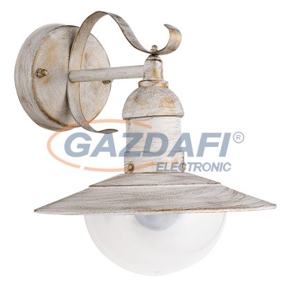   RÁBALUX 8681 Oslo kültéri fali lámpa E27 60W antik fehér IP44 230V