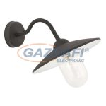   RÁBALUX 8686 Vigo kültéri fali lámpa E27 max 60W matt fekete, fehér 230V