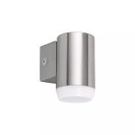   RÁBALUX 8936 Catania, kültéri falikar szatin króm, LED 4W 230V 4000K 350lm A+