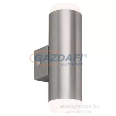 RÁBALUX 8938 Catania, kültéri falikar szatin króm, LED 2X4W 230V 4000K 700lm A+