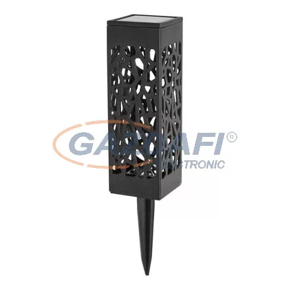   RÁBALUX 8949 Mora szolár lámpa, mozgásérzékelős, fekete, LED 0, 16W, leszúrható 3000K 2lm