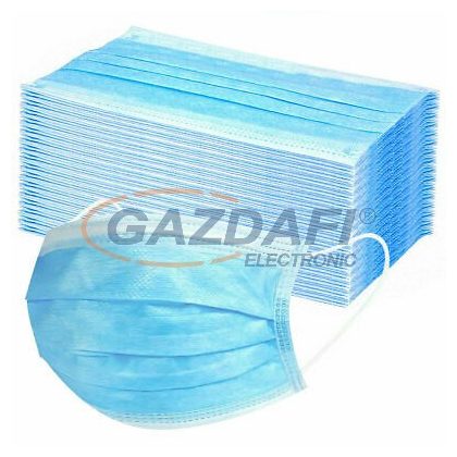 Szájmaszk, 3 rétegű,gumis,tanusítvánnyal,raktárról!